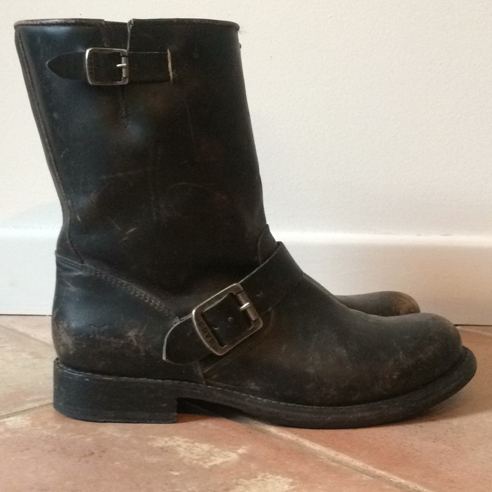 Frye Jenna Engineer Short Black Women 9